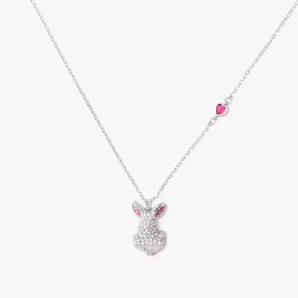 New $98 MSRP Kate Spade Starring Bunny Mini Pendant Necklace